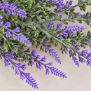 Planta Artificiala Ghirlanda Decorativa de Lavanda, Aspect Bogat, 185cm, 122 Ramificatii, Verde si Mov, Set de 2 Bucati