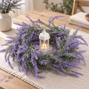 Planta Artificiala Ghirlanda Decorativa de Lavanda, Aspect Bogat, 185cm, 122 Ramificatii, Verde si Mov, Set de 2 Bucati