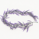 Planta Artificiala Ghirlanda Decorativa de Lavanda, Aspect Delicat, 185cm, 122 Ramificatii, Verde si Mov, Set de 2 Bucati