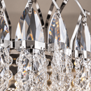 Candelabru Cristal MAJESTIC Magno 15x E14, Diametru 60cm, Crom Lucios, Inaltime Reglabila