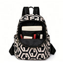 Rucsac Travel Business BUKHARA, 28x15x35 cm, Oxford, Negru si Alb