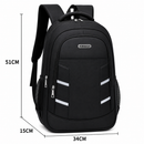 Rucsac Travel Business FORTALEZA, 51x34x15 cm, Oxford, Negru