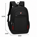 Rucsac Travel Business NAKHCHIVAN, 51x34x15 cm, Oxford, Negru si Rosu