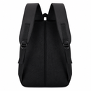 Rucsac Travel Business QABALA, 48x32x15 cm, Oxford, Negru si Albastru