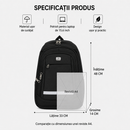 Rucsac Travel Business SHAKI, 48x33x14 cm, Oxford, Negru
