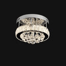 Lustra LED cu cristal ABEL 22W, Diametru 25cm, lumina Rece/Calda/Neutra , Crom Lucios