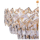 Candelabru Cristal WINDSOR Nobile 5xE14, Diametru 40cm, Auriu Lucios, Inaltime Reglabila