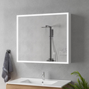 Oglinda LED cu Dulap MODA 80x70 cm Alb Iluminare Perimetrala si Senzor Touch Oglinzi Dulap Default Title Alessandro Design