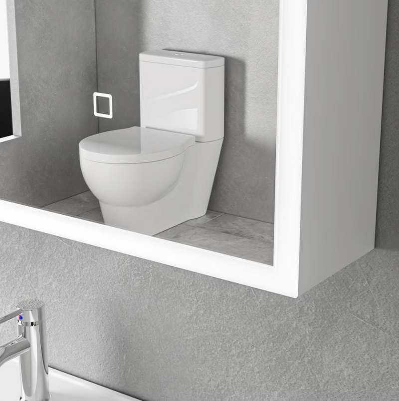 Oglinda LED cu Dulap MODA 80x70 cm Alb – Iluminare Perimetrala si Senzor Touch