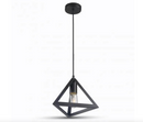 Pendul Negru Triunghi 1XE27 -15E