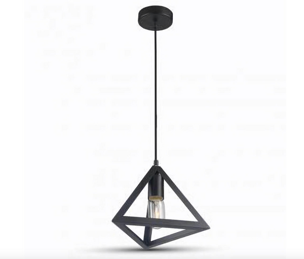 Pendul Negru Triunghi 1XE27 -15E