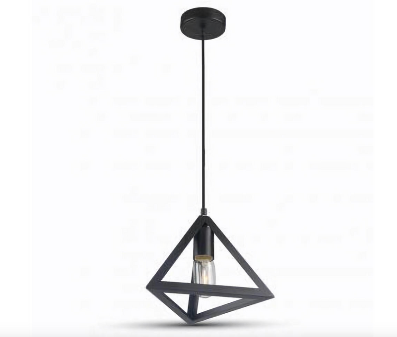Pendul Negru Triunghi 1XE27 -15E