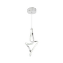 Pendul LED Osiris, 24W, Cristal, Crom -19A
