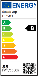 Lustra LED cu telecomanda 88W, Diametru 50cm, lumina Rece/Calda/Neutra, Albastru