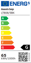 Lustra LED cu telecomanda ZOE 65W, 5 Patrate, lumina Rece/Calda/Neutra, Dimabila, Negru Lustre LED cu Telecomanda Default Title Alessandro Design