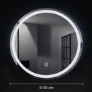 Oglinda LED Rotunda, 50cm, Basic Touch