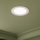 Spot LED AKTOBE, Ø16.8cm, 12W, Rotund, Lumina Rece, Alb, Metal si Acrilic