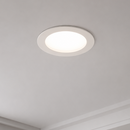 Spot LED AKTOBE, Ø11.9cm, 6W, Rotund, Lumina Rece, Alb, Metal si Acrilic