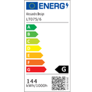 Lustra LED cu telecomanda si cristal NOVA ROTONDA RGB 144W, 6 Cercuri, lumina Rece/Calda/Neutra, Dimabila, Crom Lucios