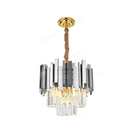 Candelabru Cristal BLOIS Nobile 5xE14, Diametru 40cm, Argintiu, Inaltime Reglabila