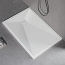 Cadita de dus dreptunghiulara 80x120 cm, slim 3 cm, alb lucios