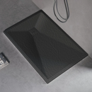 Cadita de dus dreptunghiulara 80x120 cm, slim 3 cm, gri inchis