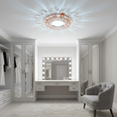 Spot LED ORBITA, 5W, Rotund, Lumina Rece / Calda, Bronz Antichizat, Rasina si Sticla