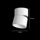 Proiector LED TINNIE, Rotativ, 9W, Lumina Neutra 4000K, Alb