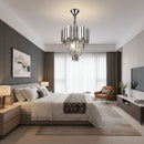 Candelabru Cristal BLOIS Nobile 5xE14, Diametru 40cm, Crom, Inaltime Reglabila Candelabre Cristal Default Title Alessandro Design