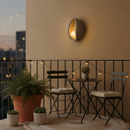 Aplica LED Decorativa CONCHA, 30x35cm, 1xE27, Polistiren, Gri