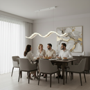 Lustra LED cu Telecomanda, Suspendata AMI 78W, Liniara, Lumina Rece/Calda/Neutra, Alb, Inaltime Reglabila