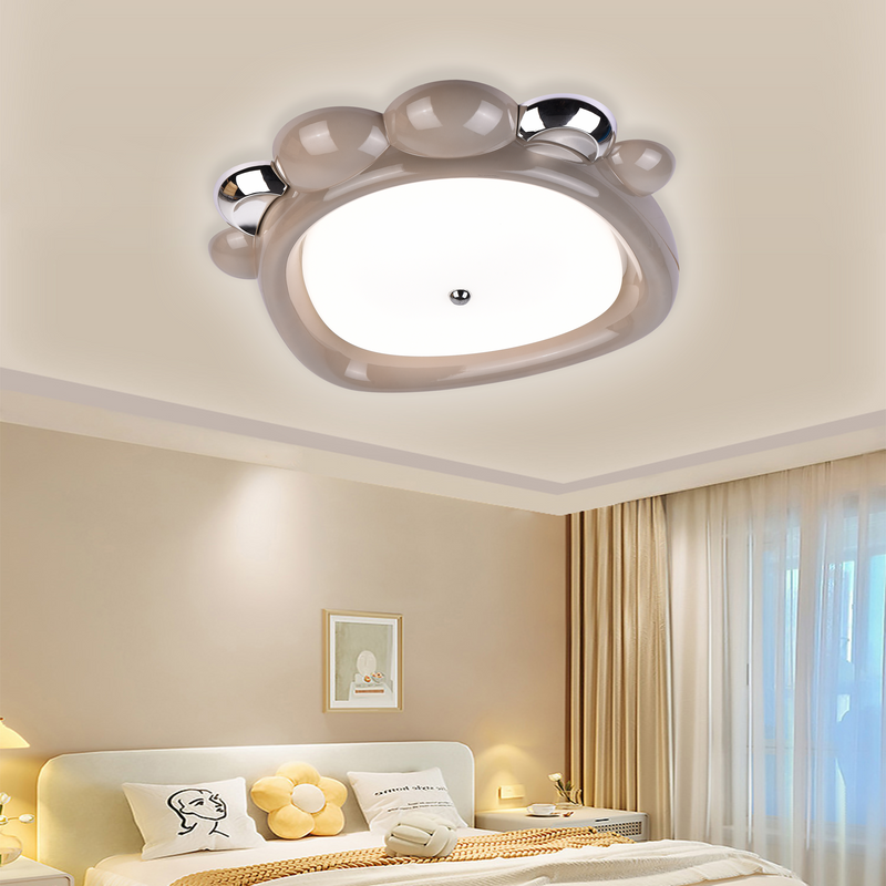 Lustră LED Sofia, 34W, Acril Verde, Formă Lună și Stea, 3000K/4000K/6000K