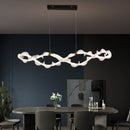 Lustra LED Suspendata Acril LT762/2GD, 80W, Lumina 3000/4000/6000K, Alb, Inaltime Reglabila