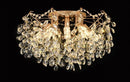 Candelabru Cristal GLOWRIA Eleganza, 6x E14, Diametru 50cm, Auriu Candelabre Cristal Default Title Alessandro Design