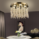 Candelabru LED Cristal LLC213/550GD Rotund, 29W, Lumina Rece/Calda/Neutra, Cristale, Auriu Lucios Candelabre Cristal Default Title Alessandro Design
