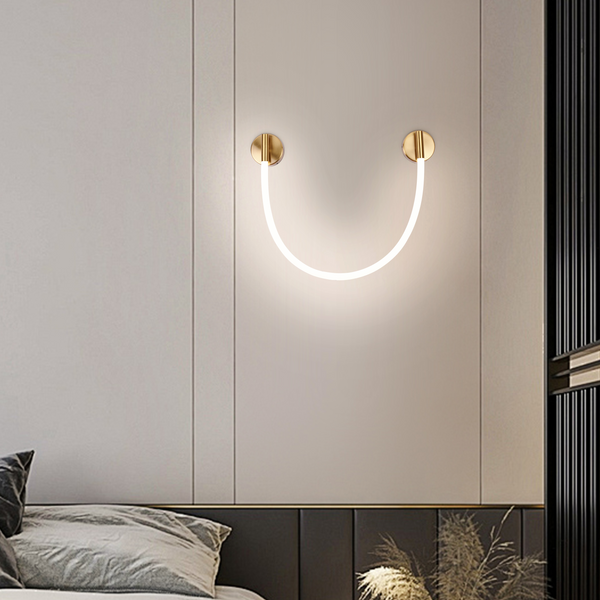 Aplica LED de Perete, 50cm, 3000K/4000K/6000K, Auriu