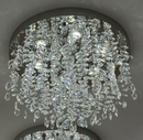 Candelabru LED Cristal LLC210/400CH Rotund, 22W, Lumina Rece/Calda/Neutra, Cristal, Crom Lucios Candelabre Cristal Default Title Alessandro Design