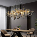 Candelabru Cristal NEBULA Imperio, 10x G9, Auriu, 97cm Candelabre Cristal Default Title Alessandro Design