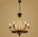 Lustra Suspendata Vintage, LV581/6BK, 6xG9 Maro, Metal si Sfoara Lustre Vintage Default Title Alessandro Design