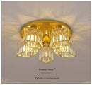 Lustra Clasica Moderna Sasha, LC117/5GD, 5x E27, Metal si Cristal, Auriu, Abajur Lustre Clasice Default Title Alessandro Design