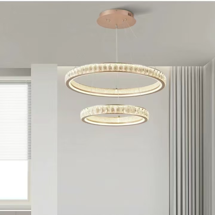 Candelabru Cristal, Kensington Magno, 112W, Auriu, 2 elemente, Inaltime reglabila, Lumina Calda/Rece/Neutra