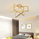 Lustra LED cu telecomanda 71W, 3 Elemente, lumina Rece/Calda/Neutra, Dimabila, Auriu