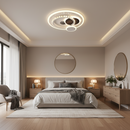 Lustra LED cu cristal HELIOX, 37W, 4 Cercuri, lumina Rece/Calda/Neutra, Negru Lustre LED Default Title Alessandro Design
