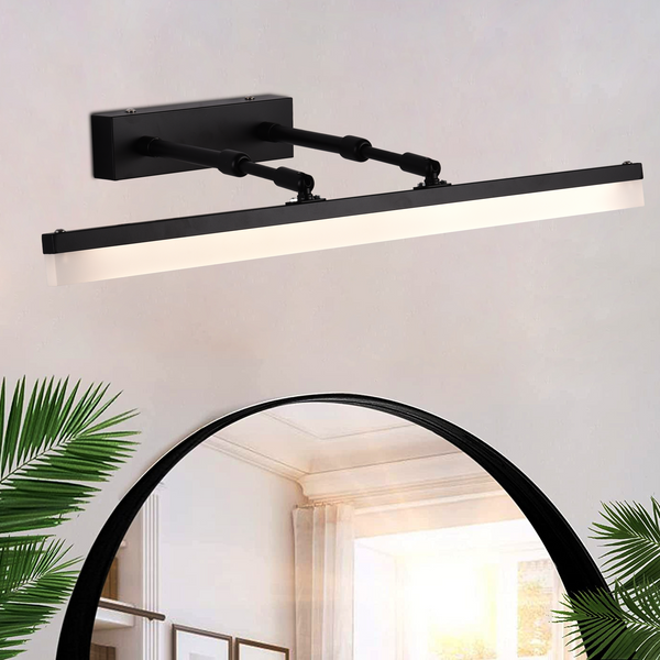 Aplica LED de Baie, MALAWI, 6W, liniara, lumina Neutra, Negru