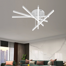 Lustra LED cu Telecomanda GIO, 68W, 5 Elemente, Lumina Rece/Clada/Neutra, Dimabila, Alb