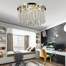 Candelabru LED Cristal LLC215/400WH Rotund, 22W, Lumina Rece/Calda/Neutra, Cristal, Auriu