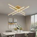 Lustra LED cu Telecomanda LINEX, 53W, Lumina 3000K/4000K/6000K, Dimabila, Auriu Lustre LED cu Telecomanda Default Title Alessandro Design