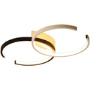 Lustra LED cu telecomanda VECTOR SEMIARC 40W, 2 Elemente, lumina Rece/Calda/Neutra, Dimabila, Negru Alb