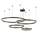 Lustra LED suspendata cu telecomanda LT813/4BK 139W, 4 Cercuri, lumina Rece/Calda/Neutra, Dimabila, Negru, Inaltime Reglabila Lustre LED cu Telecomanda Default Title Alessandro Design