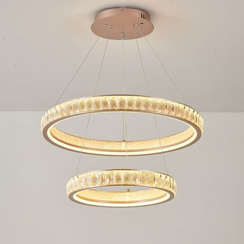 Candelabru Cristal, Kensington Magno, 112W, Auriu, 2 elemente, Inaltime reglabila, Lumina Calda/Rece/Neutra